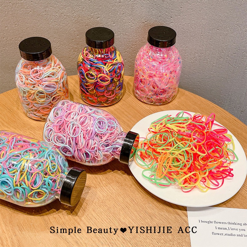 Bình 1000 Thun Cột Tóc, Chun Buộc Tóc Cho Bé - Thun Tóc Nhiều Màu Cho Bé