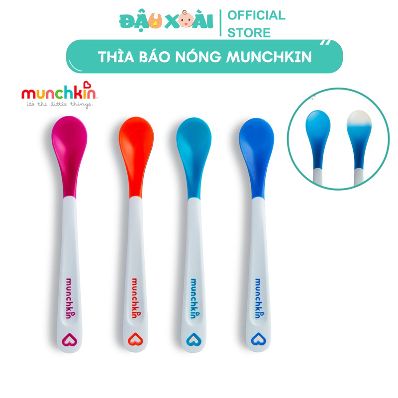 Thìa báo nóng Munchkin Nhật Bản cho bé ăn dặm