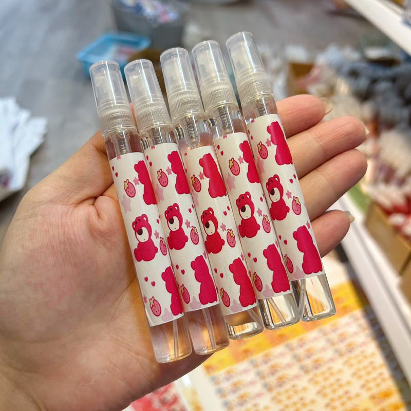 Nước hoa xịt thơm gấu dâu chiết 10ml mùi dâu tây mùi trái cây
