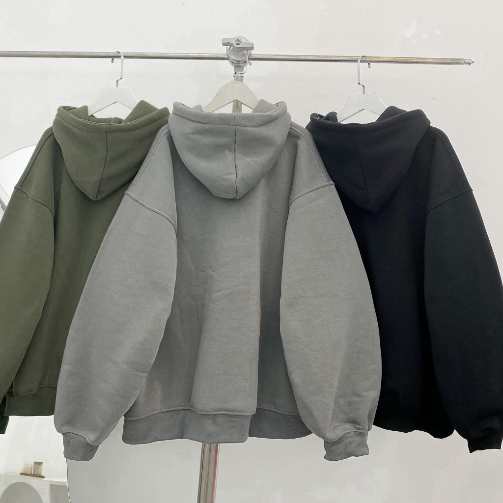 Hoodie nỉ thêu hD form rộng unisex - N.E.K.K