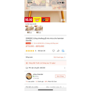 [ORDER ] Lồng chuồng gỗ mix mica cho hamster gà rutin size 80