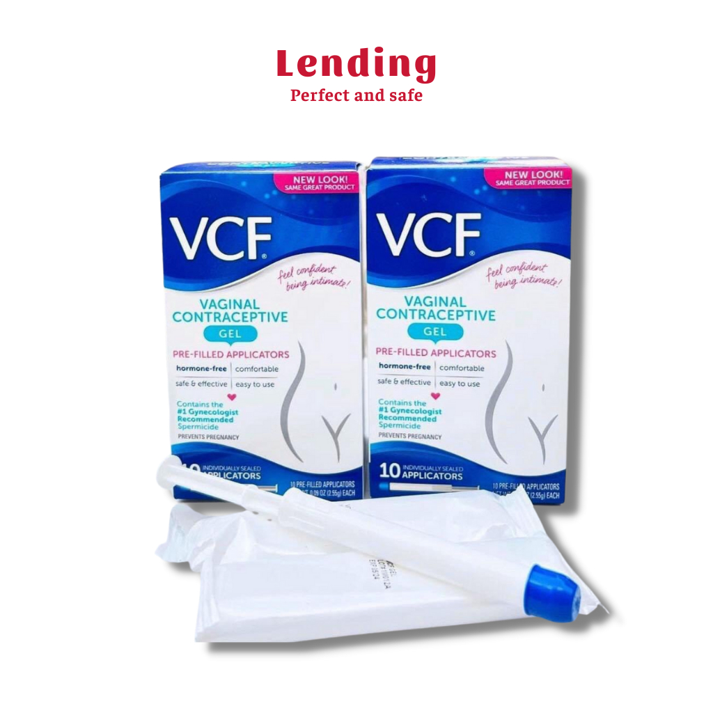 Gel tránh thai VCF chính hãng Mỹ chất lượng, gel diệt tinh trùng VCF giúp tránh thai hiệu quả bán lẻ 01 que