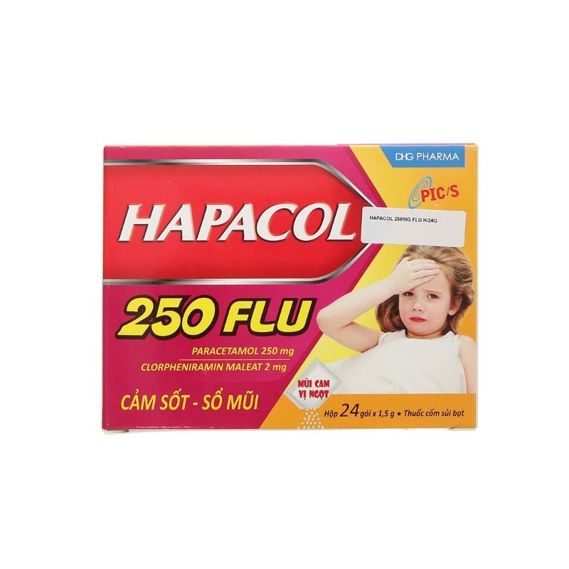 Hâpacol 250 flu hộp 24 gói
