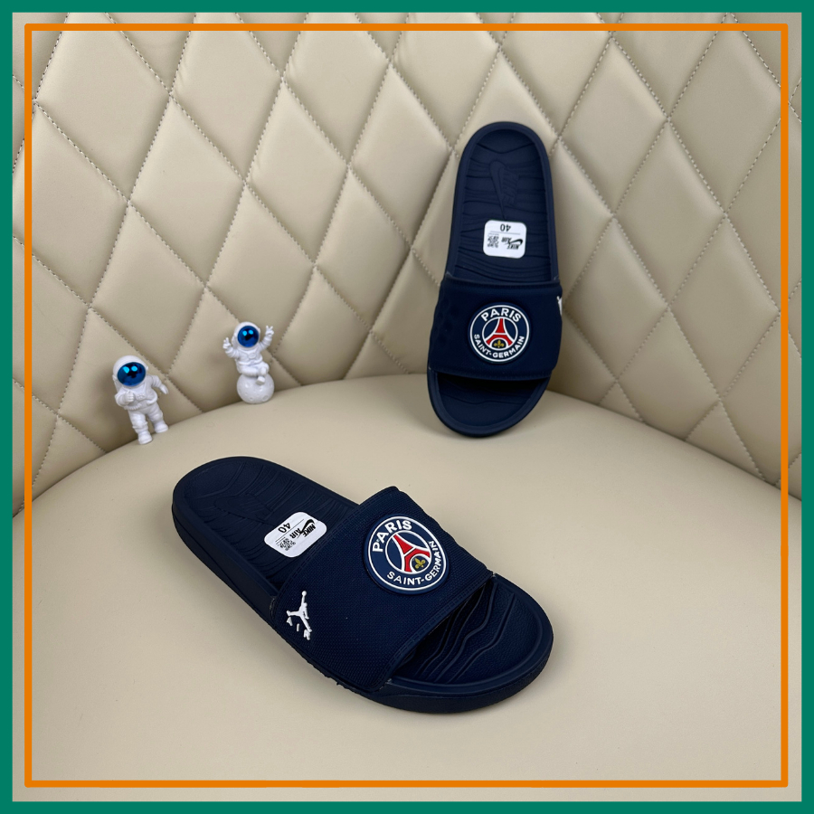 Dép nam Paris Saint cao cấp , dép nam thể thao mẫu mới nhất , thiết kế trẻ trung , đế cao su êm chân khử hôi