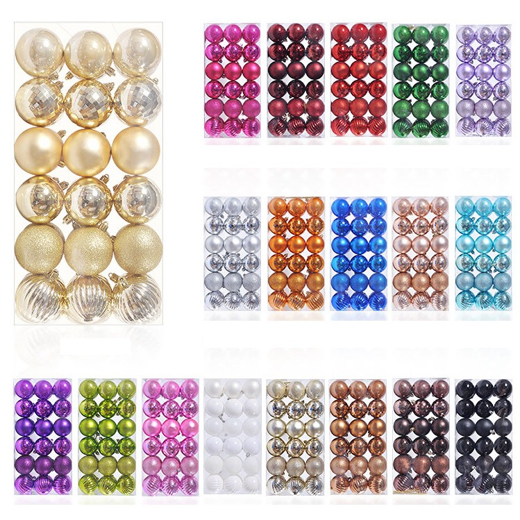 Set 6, 12 Quả Châu E28 5cm Trang Trí Noel Treo Cây Thông Trang Trí Giáng Sinh