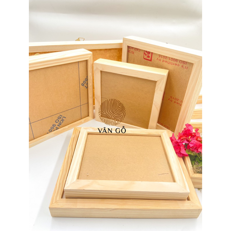 KHUNG TRANH ẢNH 3D KT: 18*18*4, KHUNG TRANH TRANG TRÍ HOA KHÔ NHIỀU KÍCH THƯỚC