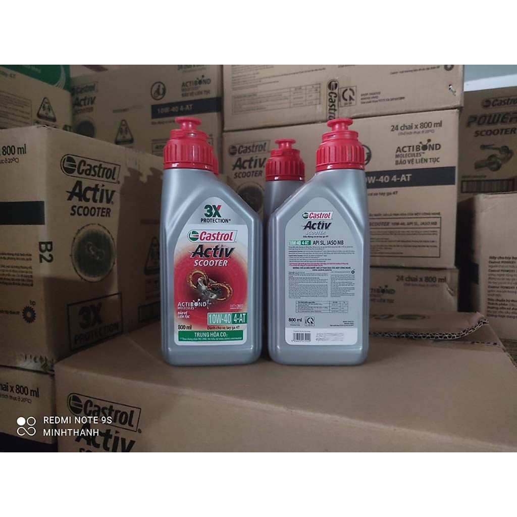 Dầu nhớt xe tay ga Castrol Activ Scooter 10W40 4T