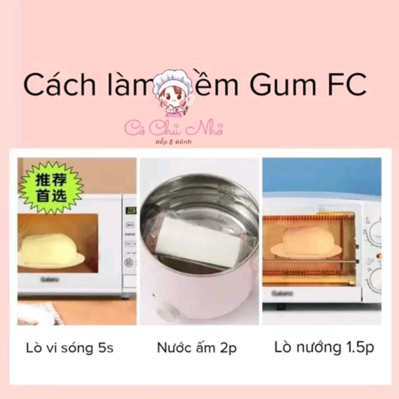 Kẹo đường trắng đa dụng nặn fondant, tạo hình trang trí bánh Gumpaste