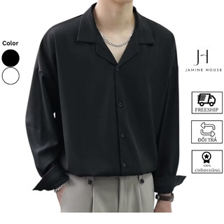 Áo sơ mi Dài Tay JAMINE HOUSE cổ VEST nam nữ thời trang unisex cá tính