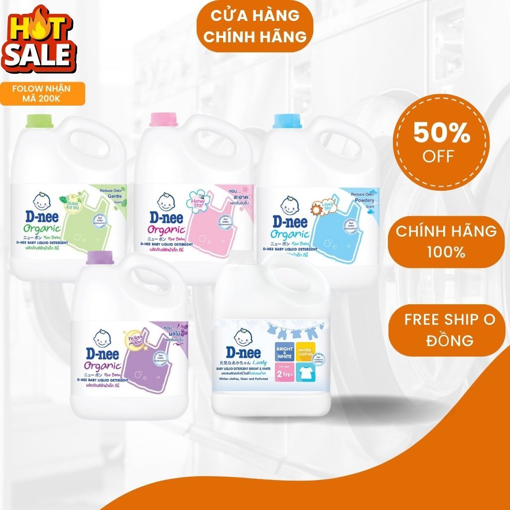 Nước giặt Dnee 3000ml Màu xanh chính hãng thái lan, nắp NEO Hàng Công ty
