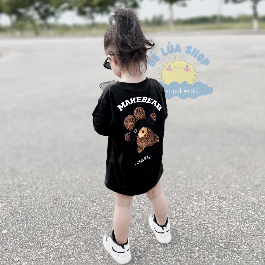 Áo thun gia đình áo trẻ em áo mẹ và bé MAKEBEAR đáng yêu chất cotton cao cấp đi chơi đi biển du lịch phom unisex