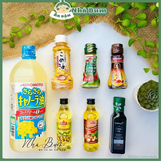 Dầu ăn Gia vị ăn dặm nêm cho bé từ 6m+ - Dầu óc chó / Tương / Mắm / Cải / Olive / Mè / Macca / Hạt chia nhà bum lienlebc