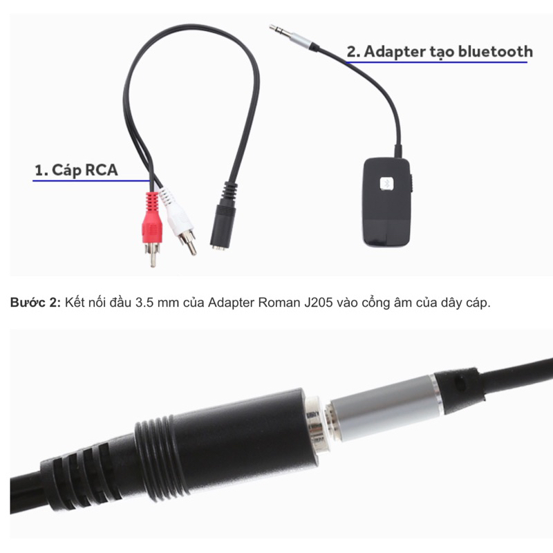 Xác Bộ phát bluetooth Roman J205