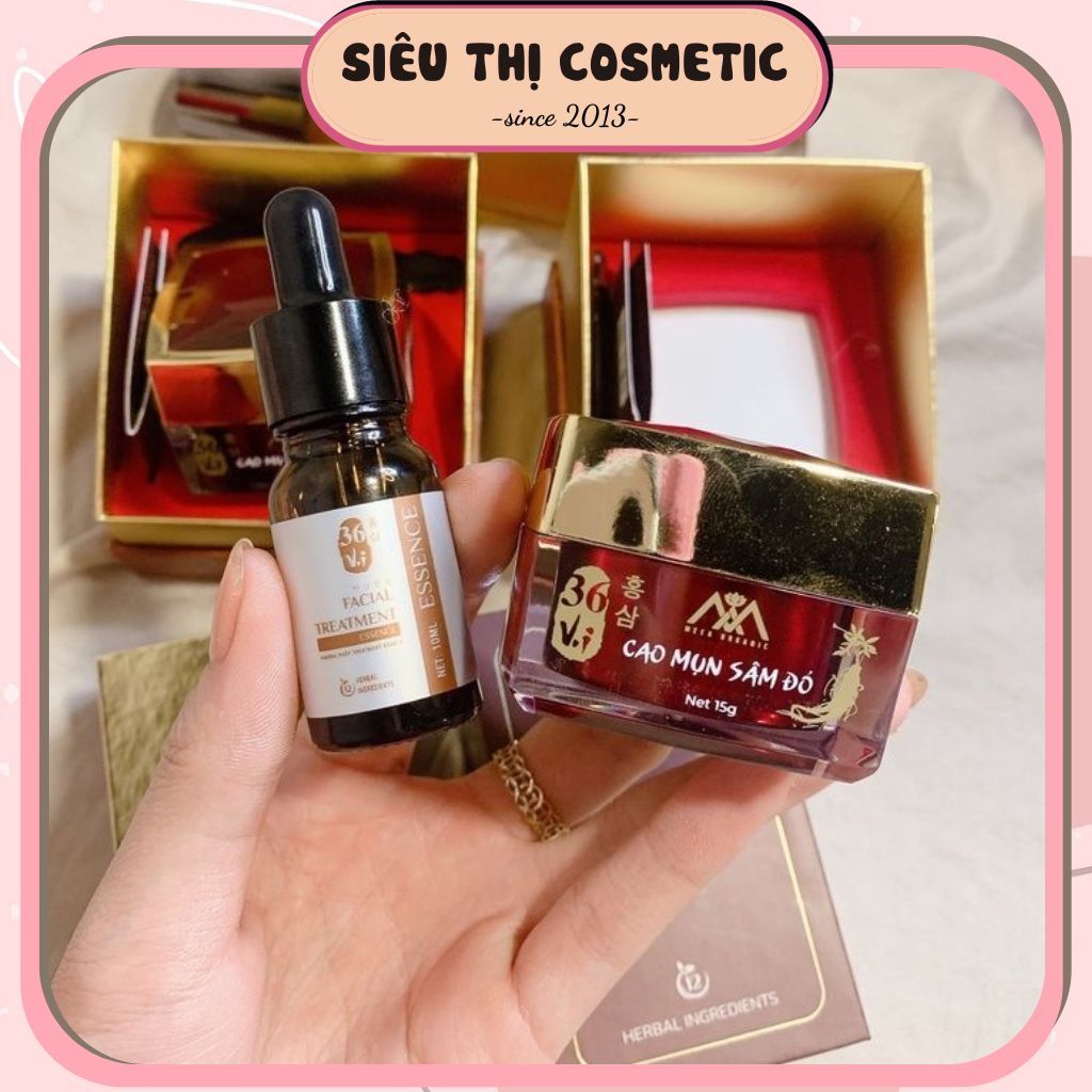Combo cốt huyết thanh và cao sâm đỏ Meea sạch mụn, trắng da hiệu quả
