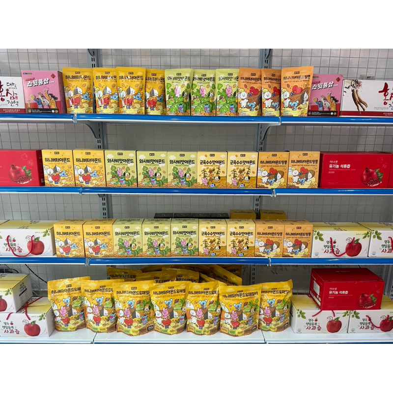 HẠT HANH NHÂN TẨM 180g BT21 HÀN QUỐC