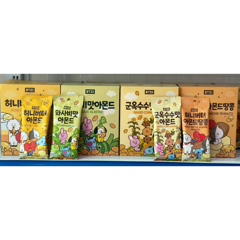 HẠT HANH NHÂN TẨM 180g BT21 HÀN QUỐC