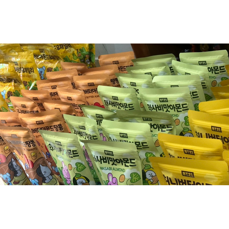 HẠT HANH NHÂN TẨM 180g BT21 HÀN QUỐC