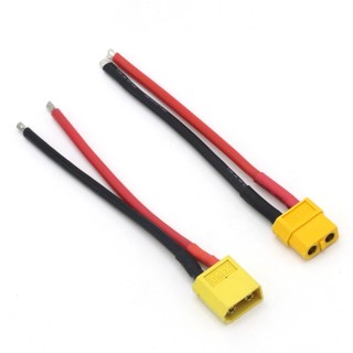 Đầu nối xt60 đực cái hàn sẵn dây silicone 10cm 14awg cho pin lipo rc chịu dòng cao