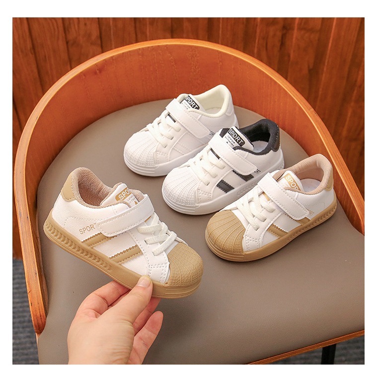 Giày thể thao Sport bé trai bé gái, Giày Thể Thao Tập Đi Cho Bé, Giày Sneakers cổ thấp quai dán, đế cao su chống trơn
