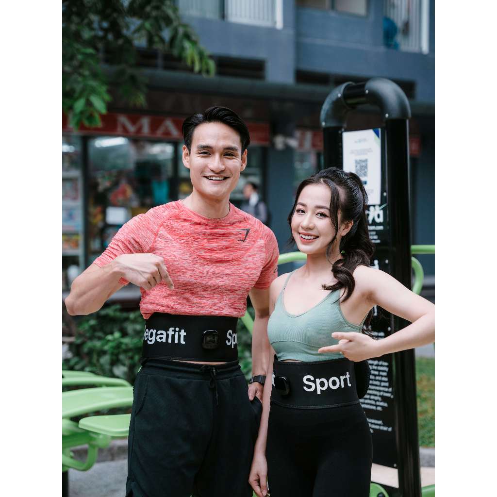 Đai Tập MEGAFIT SPORT Đen Chip Đo Calo Siêu Co Giãn Tập Cơ Giảm Mỡ Bụng Thông Minh Rung Nhiều Cấp Độ Dành Cho Nam Và Nữ