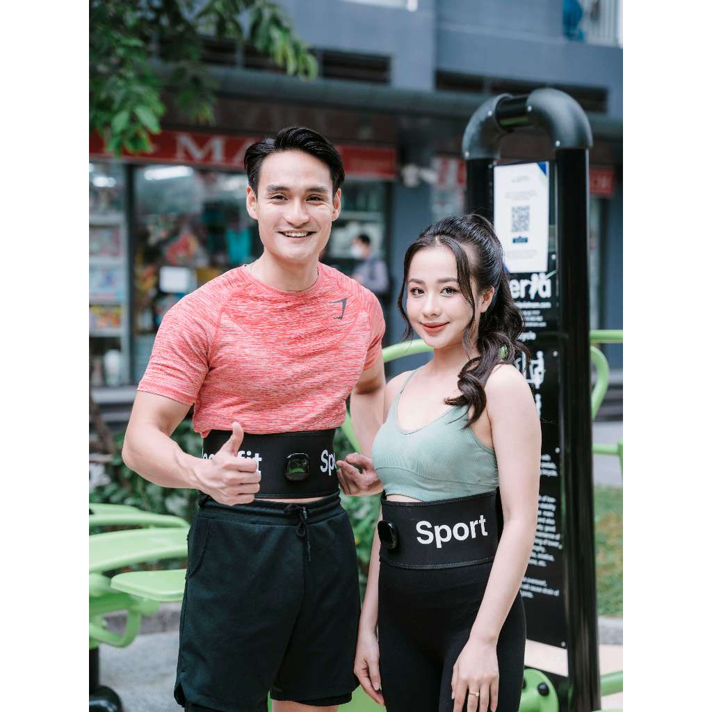 Đai Tập MEGAFIT SPORT Đen Chip Đo Calo Siêu Co Giãn Tập Cơ Giảm Mỡ Bụng Thông Minh Rung Nhiều Cấp Độ Dành Cho Nam Và Nữ