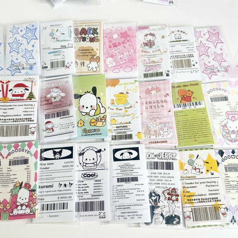 MIX 100 STICKER NIÊM PHONG CUTE, Sticker niêm phong mẫu dáng đa dạng đáng yêu, dễ sử dụng