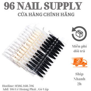 Móng mẫu vỉ tập vẽ, tập sơn - móng mẫu thanh 240 móng phom nhọn