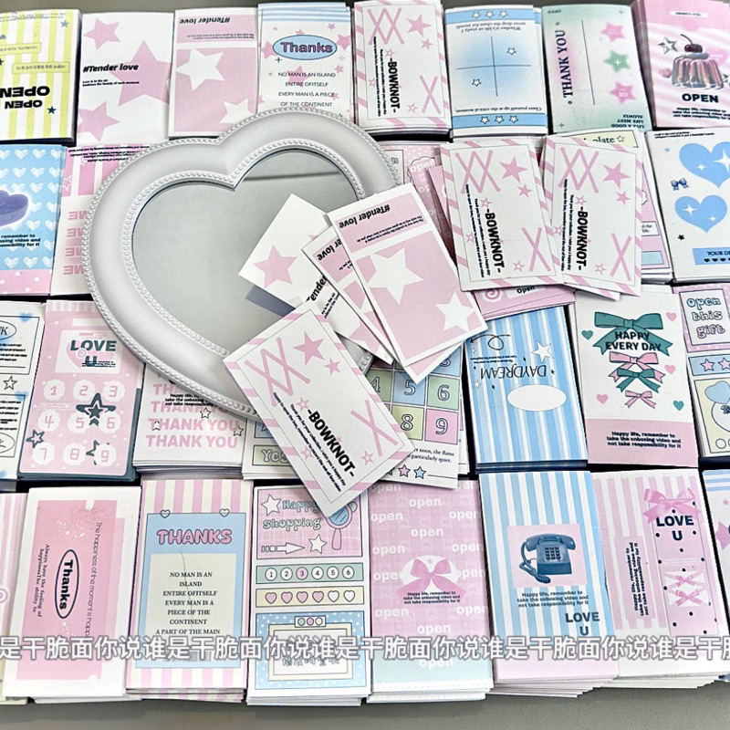 MIX 100 STICKER NIÊM PHONG CUTE, Sticker niêm phong mẫu dáng đa dạng đáng yêu, dễ sử dụng