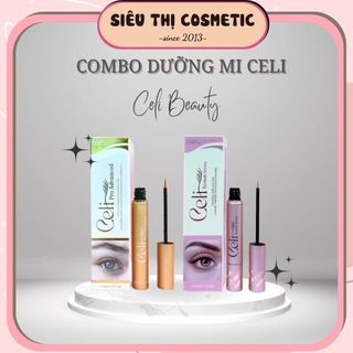 Combo Dưỡng Mi Mày Celi Xanh Hồng Giúp Dưỡng Dài dày