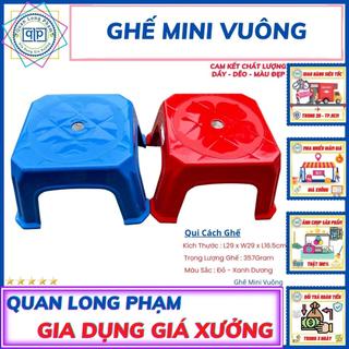 Ghế thấp mặt vuông to ❤️ giá sỉ tận xưởng ❤️ ghế mini vuông - nhựa đẹp - giá xưởng