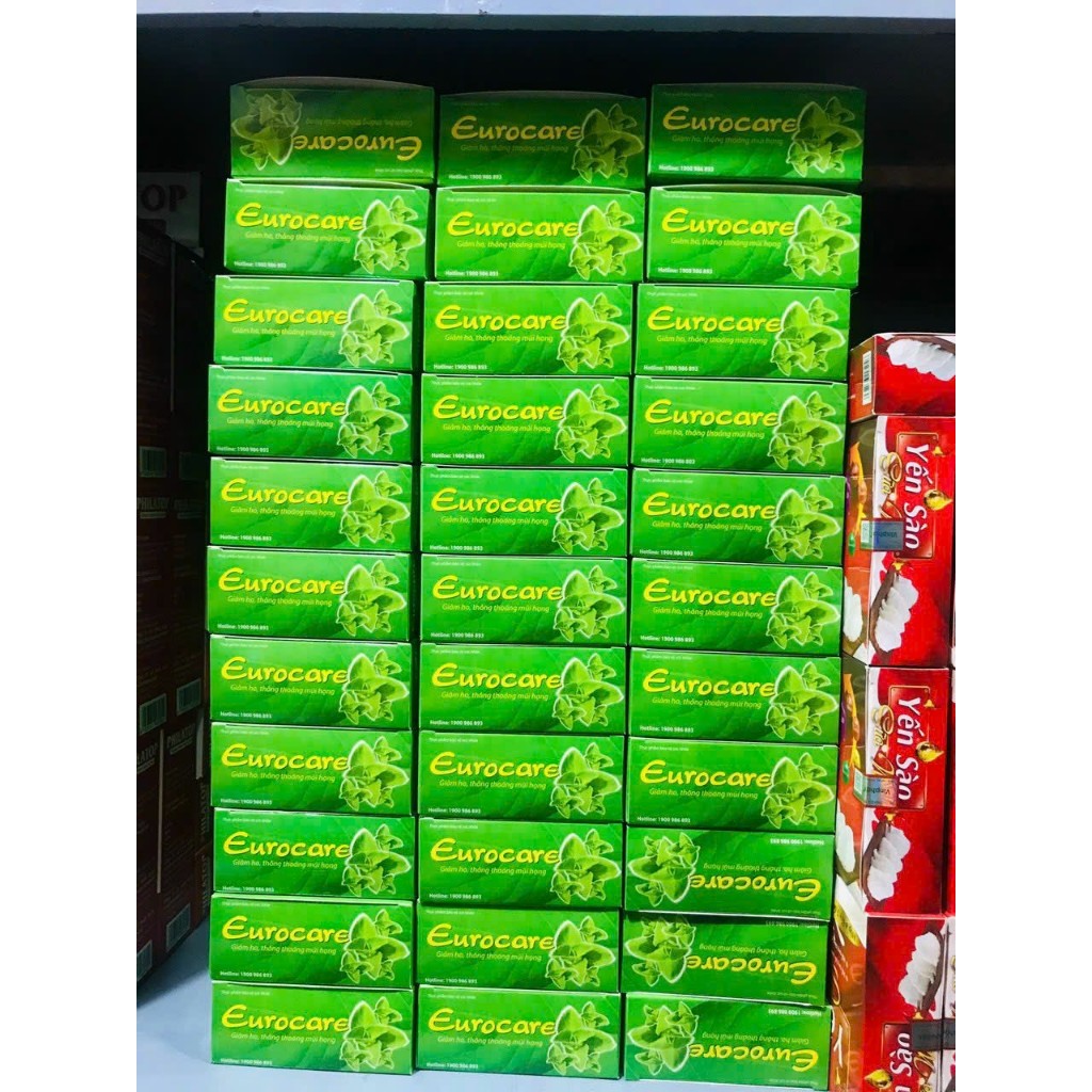 Viên uống Eurocare 100% các tinh dầu thảo dược giúp giảm ho, thông thoáng mũi họng Hộp 100 viên