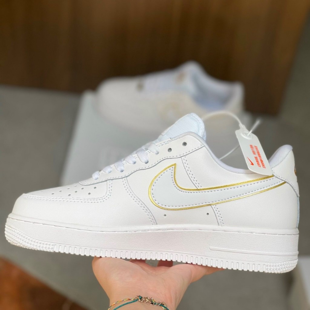 Giày thể thao AF1 móc viền vàng hàng cao cấp Nam Nữ size 36->44