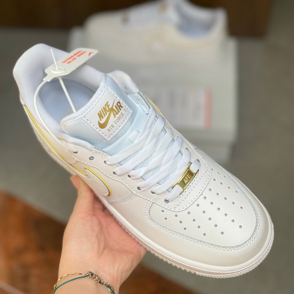 Giày thể thao AF1 móc viền vàng hàng cao cấp Nam Nữ size 36->44