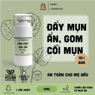 [15ml] Tinh chất chấm mụn rau má cho da mụn ẩn, mụn cám, đầu đen Asari Cosmetics