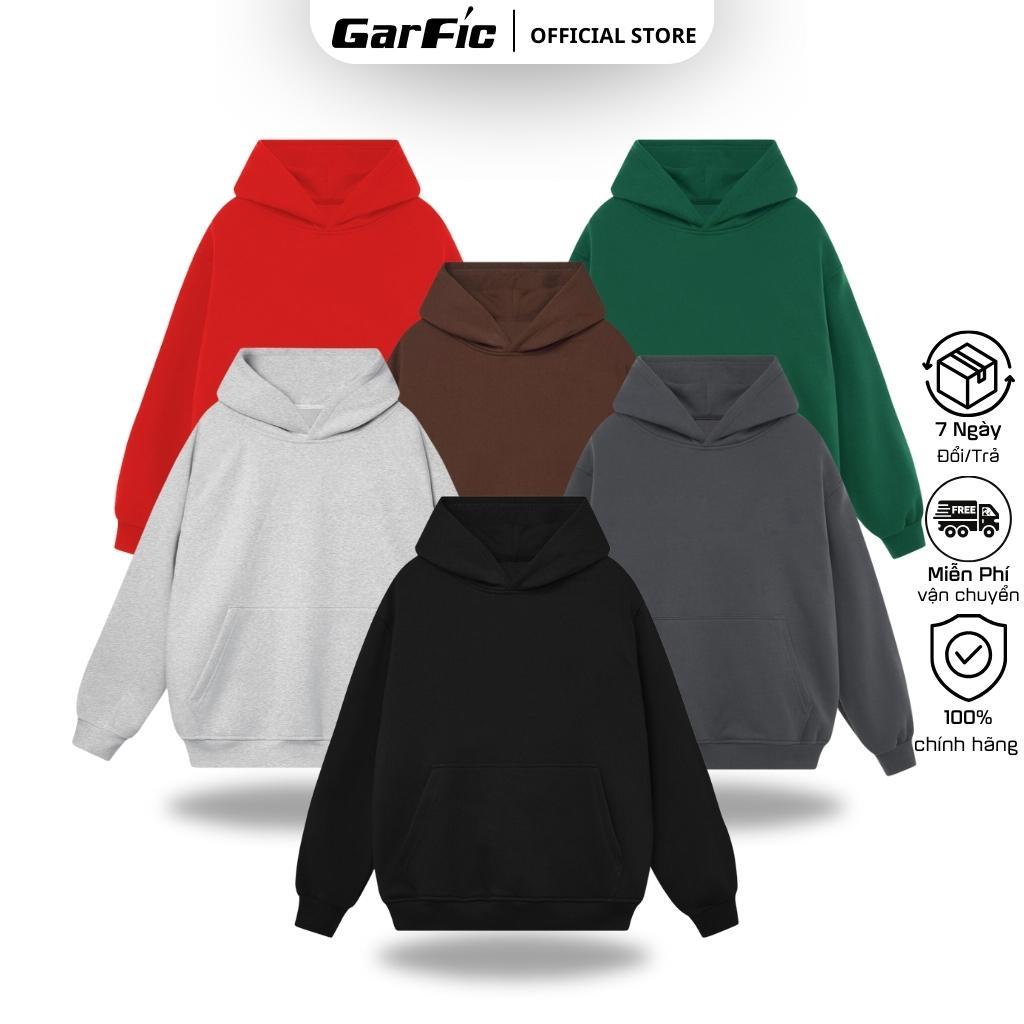 Áo hoodie trơn GARFIC Local Brand unisex nỉ ngoại basic 6 màu - Áo khoác nỉ trơn nam nữ unisex basic - GARFIC.CLUB