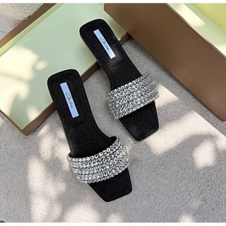Dép mũi vuông bệt soàn bắt ngang có bigsize 35-45