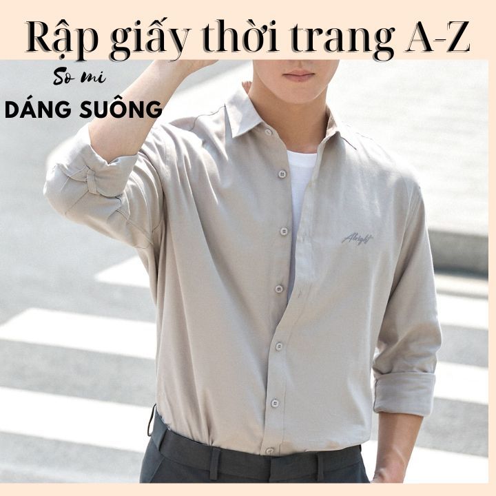 Rập giấy áo sơ mi nam SMN04 Regular fit phom ôm vừa từ size M-XL  có sẵn đường may và hướng dẫn may