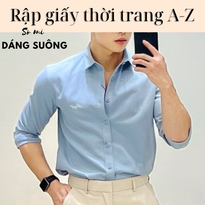 Rập giấy áo sơ mi nam SMN04 Regular fit phom ôm vừa từ size M-XL  có sẵn đường may và hướng dẫn may