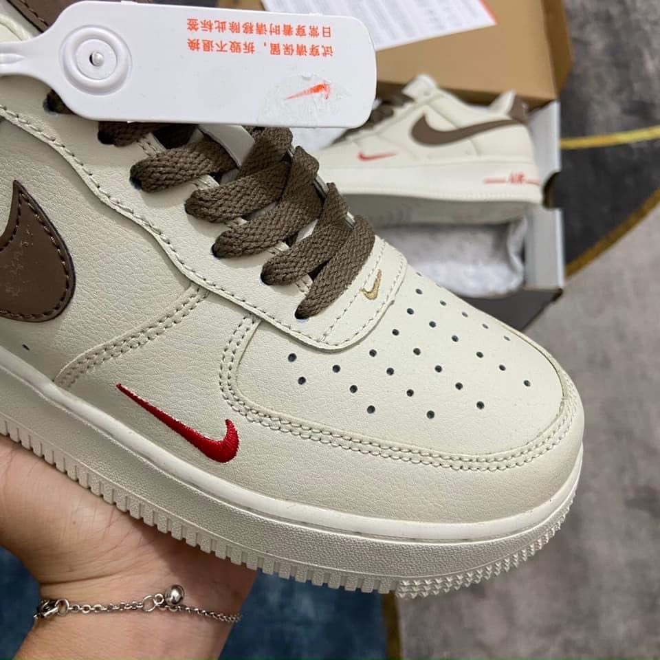 Giày Sneaker Air force 1 Vệt Nâu, Giày Af1 Vệt Nâu - Vệt Đen Cổ Thấp Bản Classic Đủ 2 Màu Hót Full box bill | BigBuy360 - bigbuy360.vn