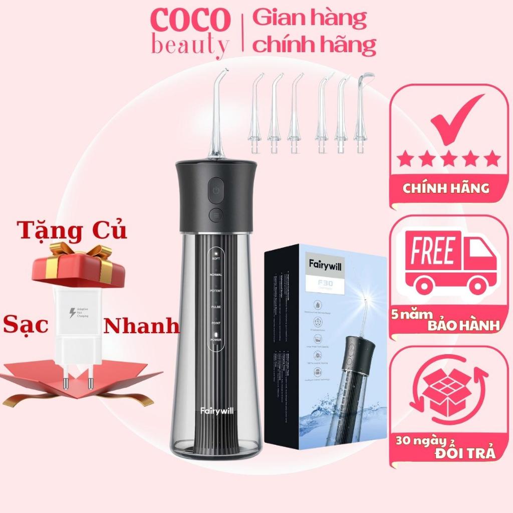 Tăm nước FAIRYWILL F30 Thương Hiệu Mỹ Dung tích 300ml Thời gian sử dụng lên tới 70 ngày, phù hợp cho mọi loại răng