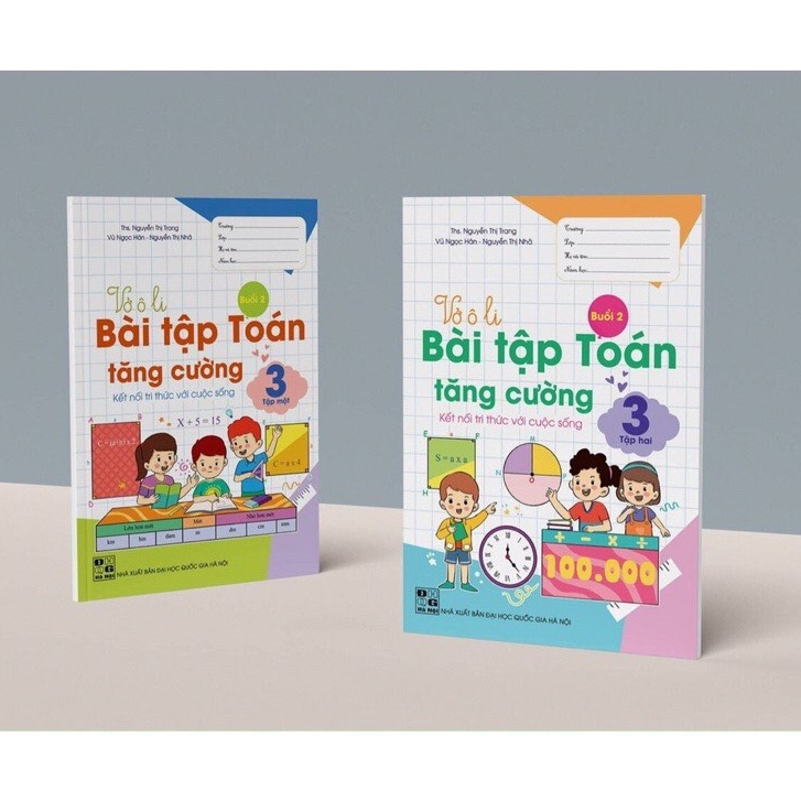 Sách - Vở ô li Bài Tập Toán Tăng Cường Lớp 3
