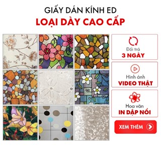 Decal dán kính mờ 3d loại dày chống nhìn trộm, giấy dán kính cao cấp dán cửa sổ phòng khách nhà tắm