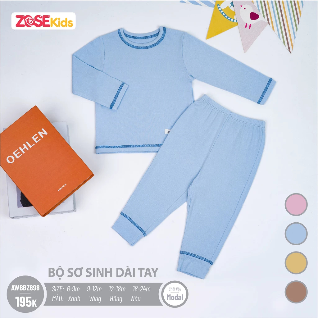 Bộ quần áo rhu đông dễ thương dài tay bé trai, bé gái