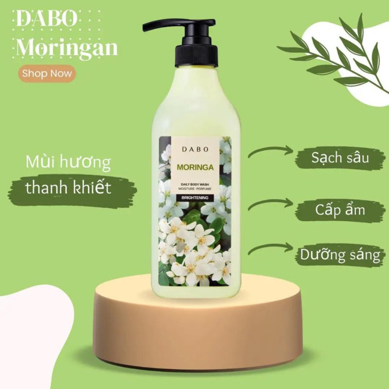 Sữa Tắm Sáng Mịn Da Dabo Daily Body Wash 750ml Mẫu Mới
