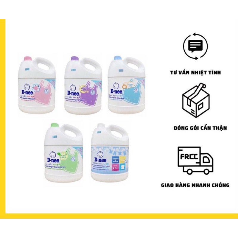 Nước Giặt Dnee An Toàn Cho Mẹ Và Bé Dịu Nhẹ Thơm Mát Lưu Hương(can 3000ml
