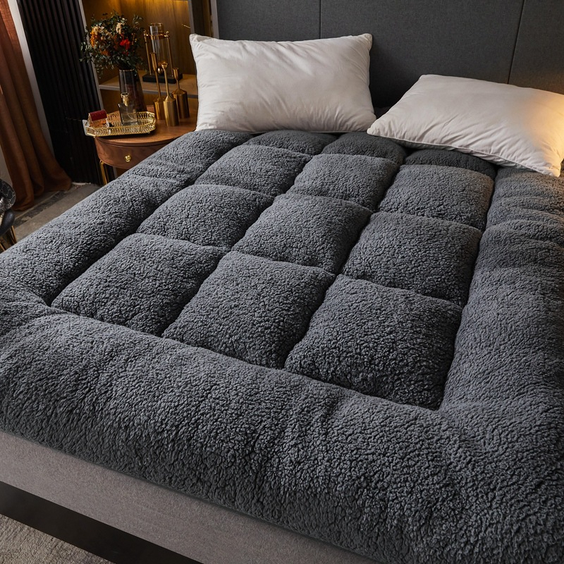 Đệm Nỉ Topper Lông Cừu Đa Năng, Sử Dụng Được Cho Cả Hai Mặt, Êm Ái Tạo Giắc Ngủ Ngon