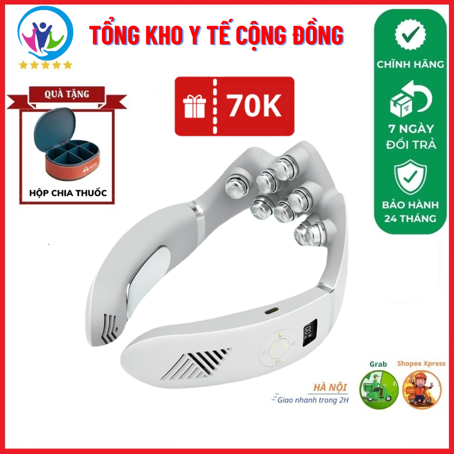 Máy Massage Vai Cổ Nóng Lạnh Skv - Cw1, Thư Giãn Và Khôi Phục Sức Khỏe, Giảm Căng Cứng Cơ Hiệu Quả, Sử Dụng An Toàn Cho Da