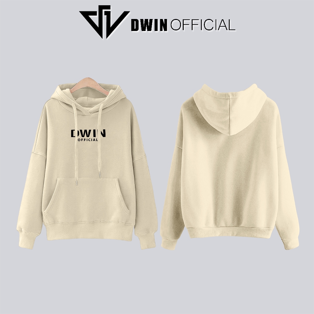 Áo hoodie khoác nỉ nam nữ unisex DWIN basic nam nữ form rộng zip oversize local brand