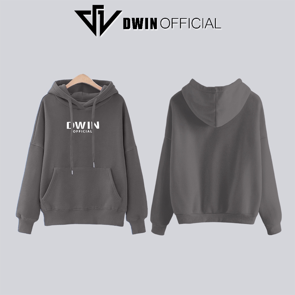 Áo hoodie khoác nỉ nam nữ unisex DWIN basic nam nữ form rộng zip oversize local brand