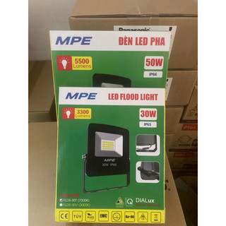 MPE- Đèn led chiếu pha 30w, 50w ánh sáng trắng MPE cam kết chính hãng.